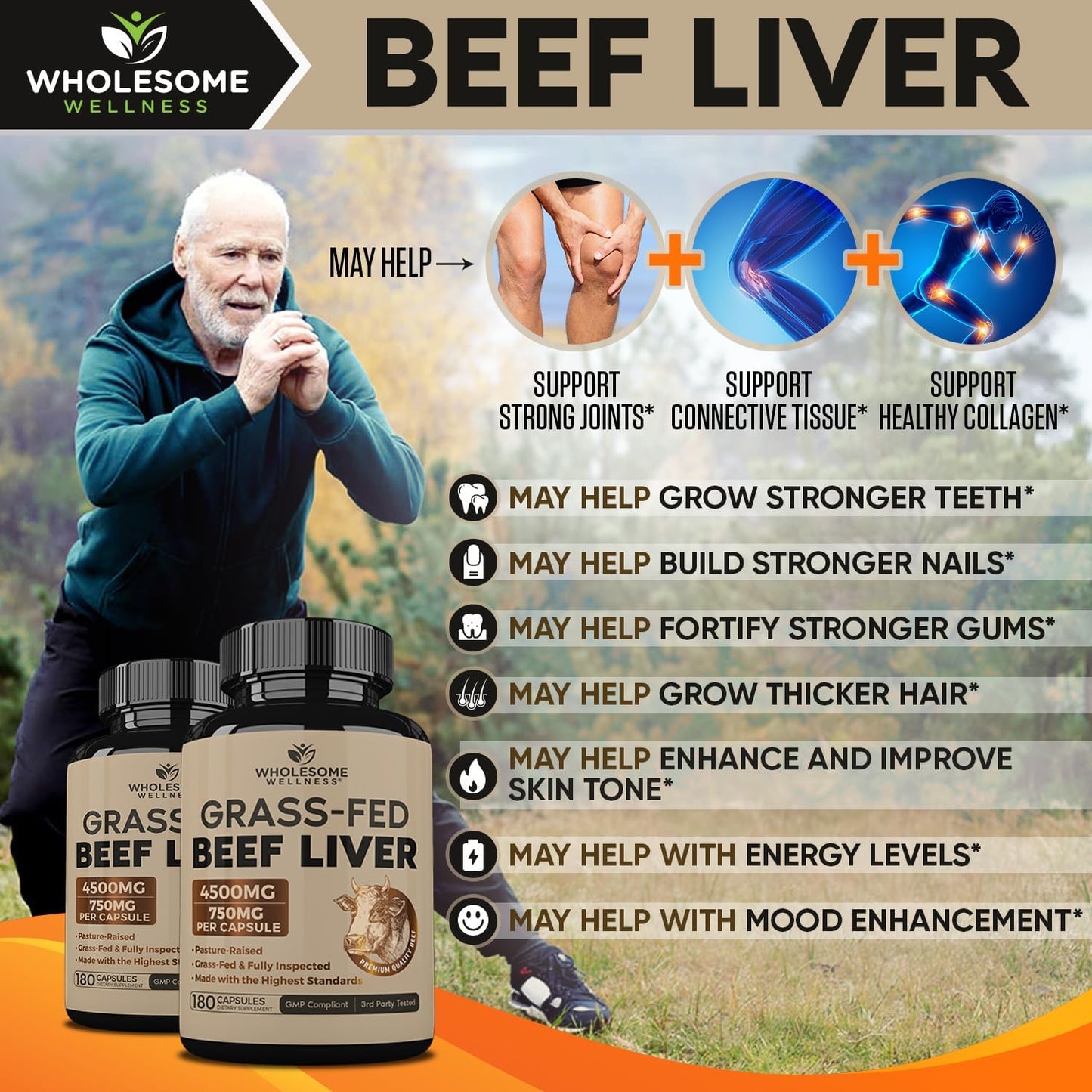 Pure Beef Liver Vitality Capsules
