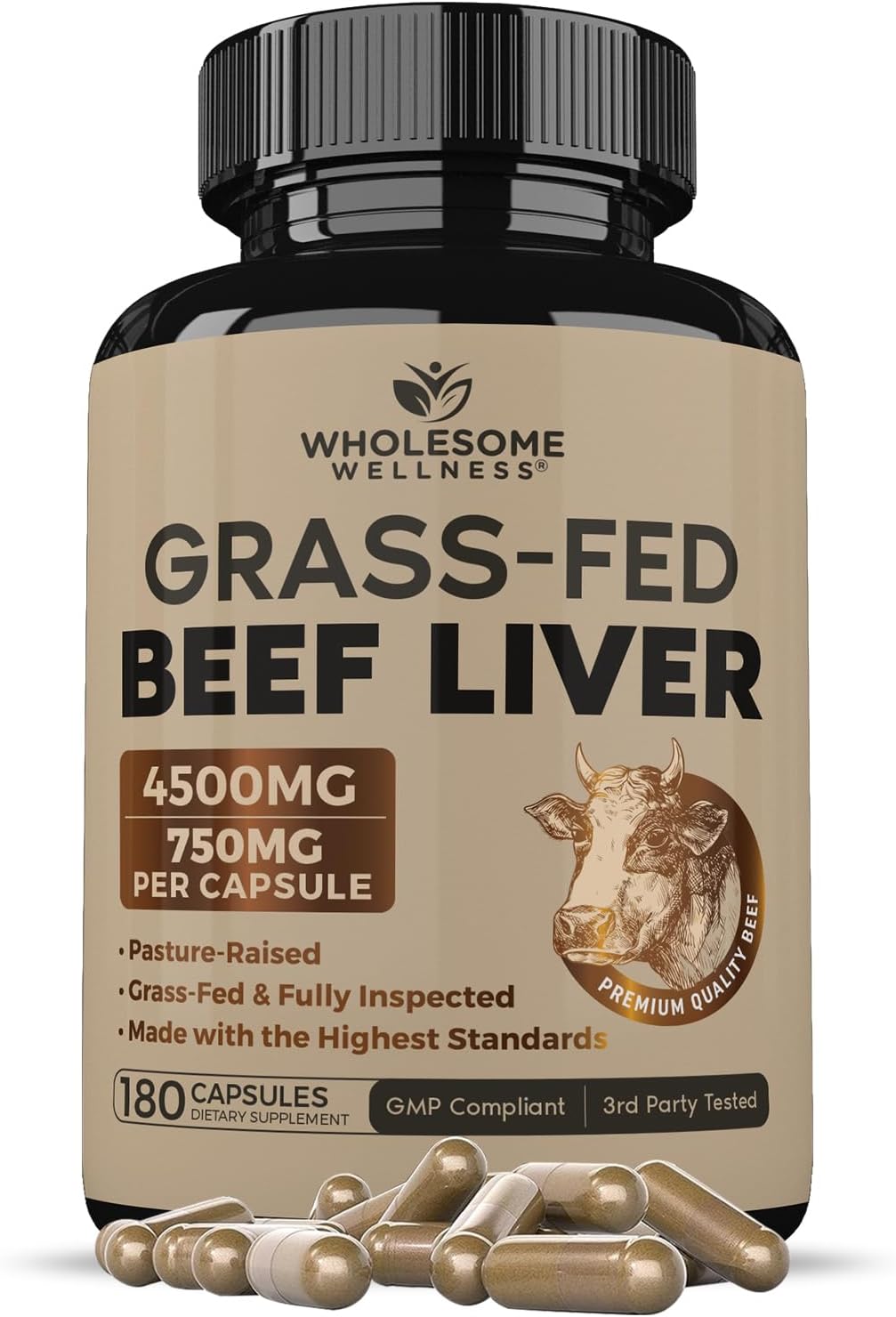 Pure Beef Liver Vitality Capsules