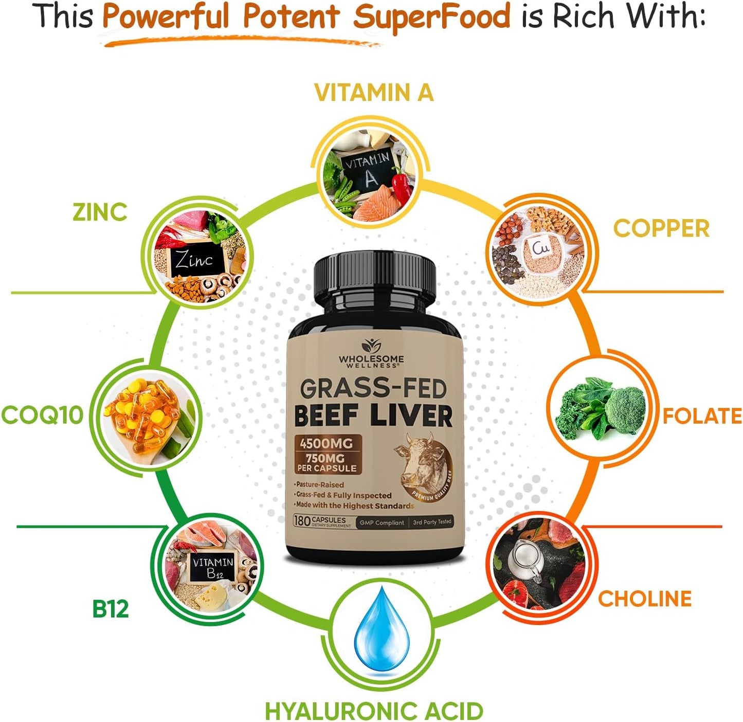 Pure Beef Liver Vitality Capsules