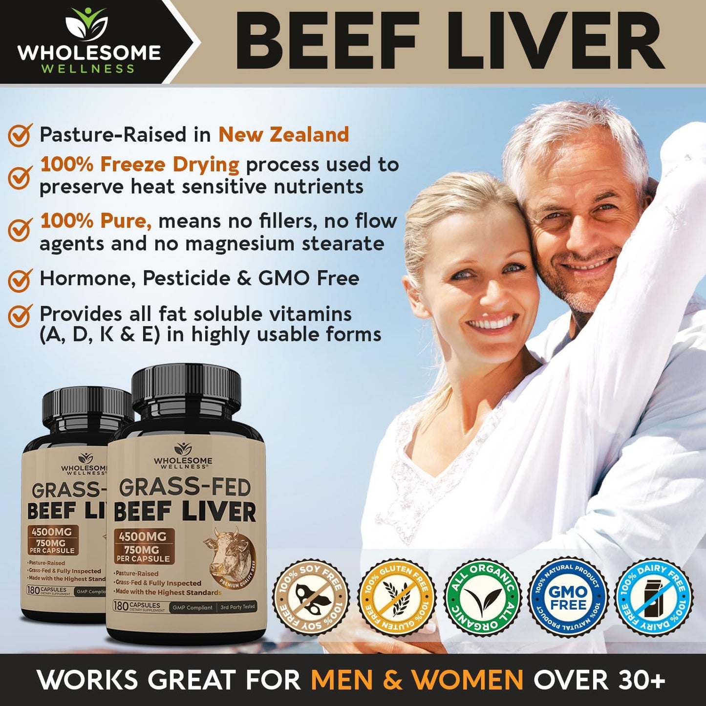 Pure Beef Liver Vitality Capsules