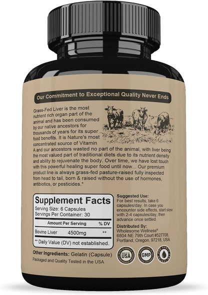 Pure Beef Liver Vitality Capsules